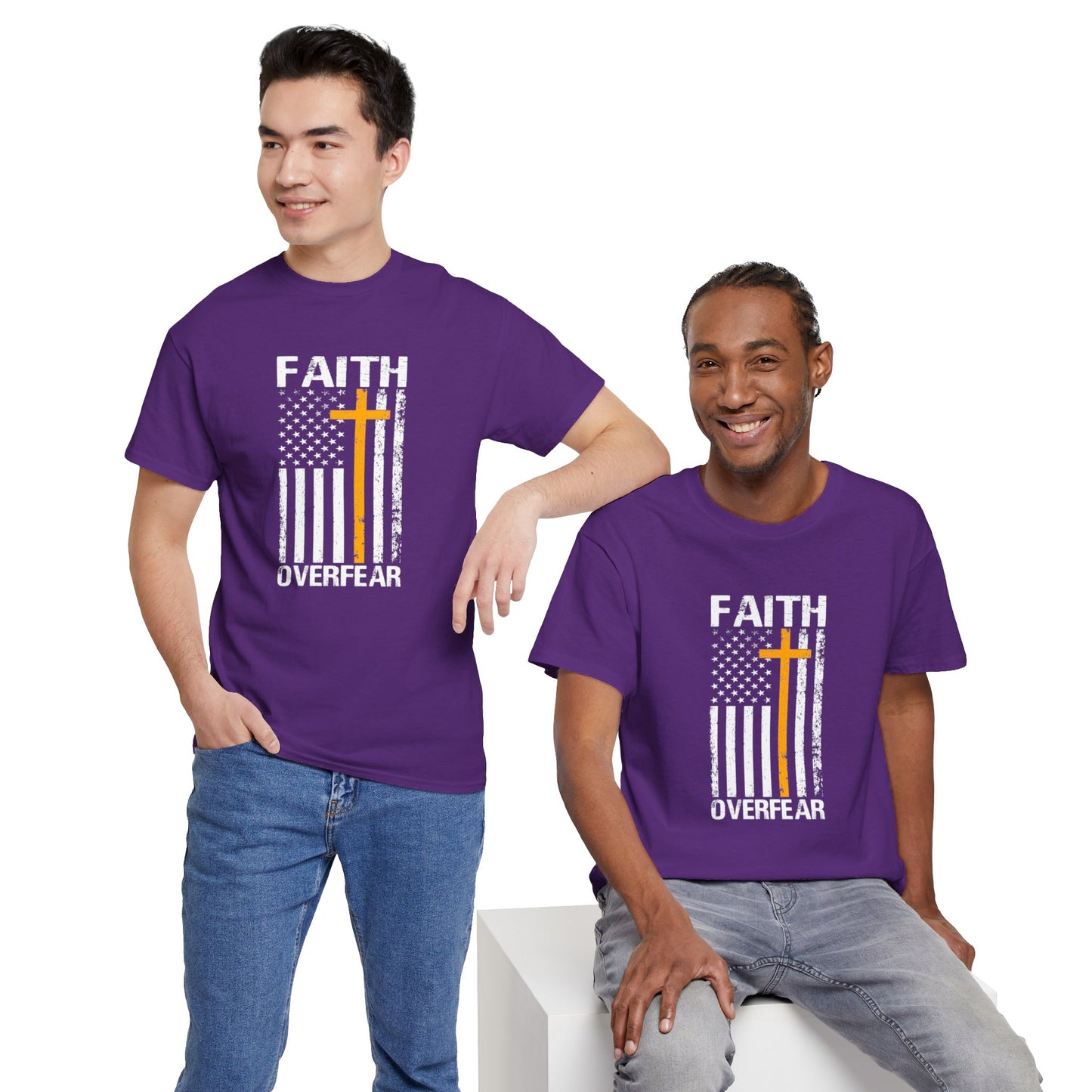 Unisex Cotton T-Shirt - Faith Over Fear