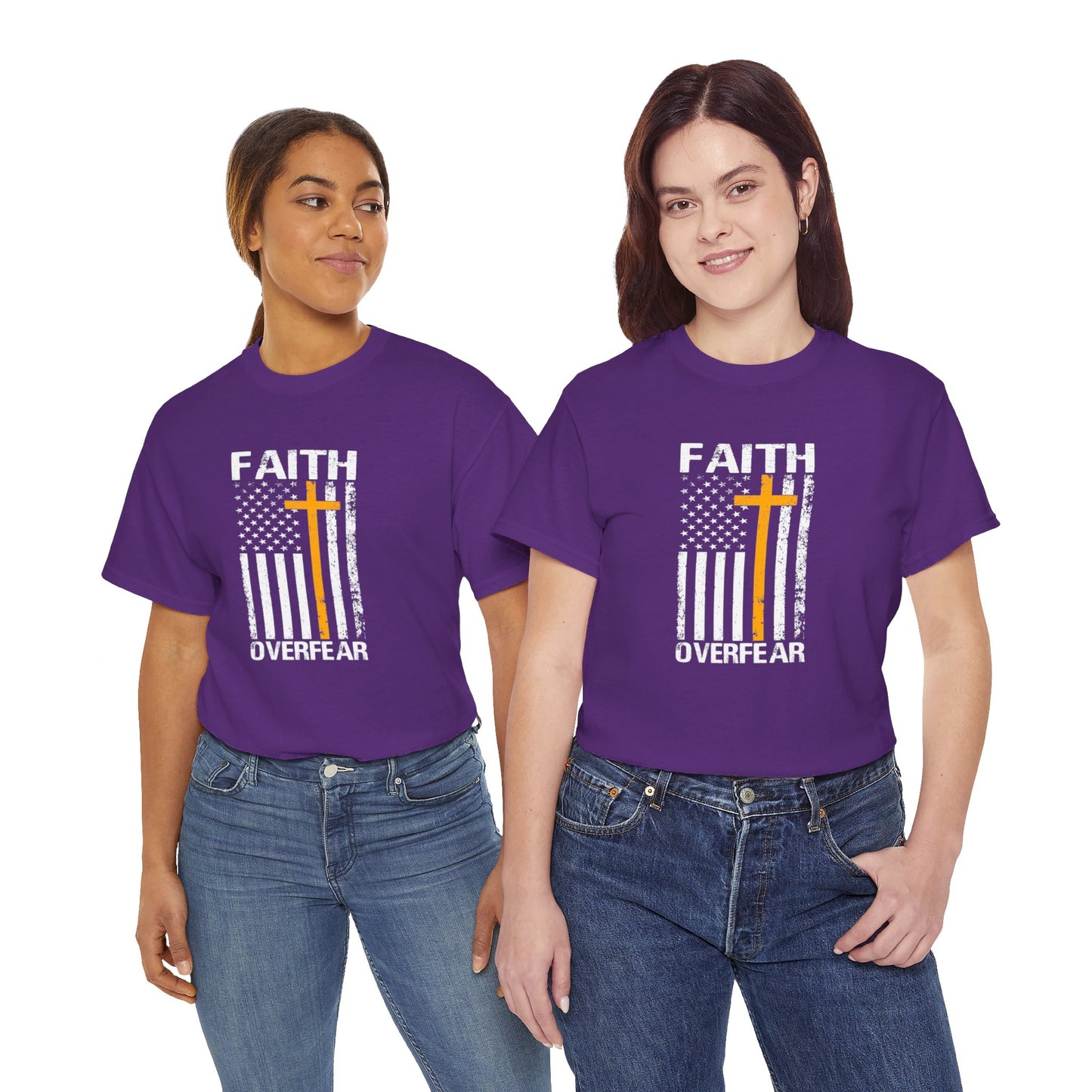 Unisex Cotton T-Shirt - Faith Over Fear