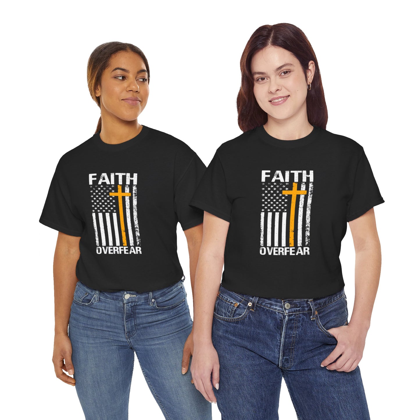 Unisex Cotton T-Shirt - Faith Over Fear