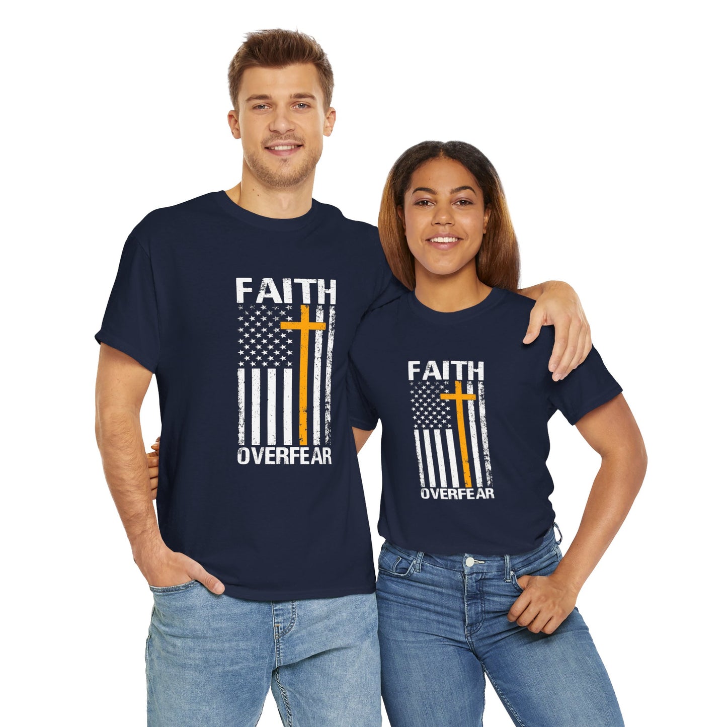 Unisex Cotton T-Shirt - Faith Over Fear