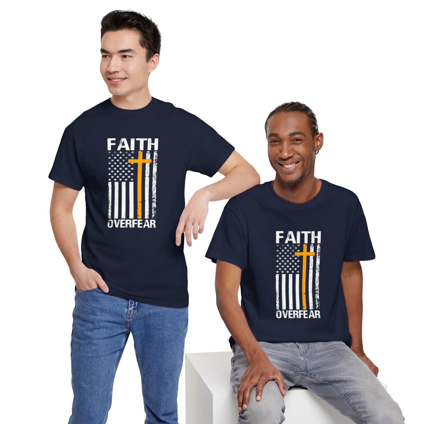 Unisex Cotton T-Shirt - Faith Over Fear