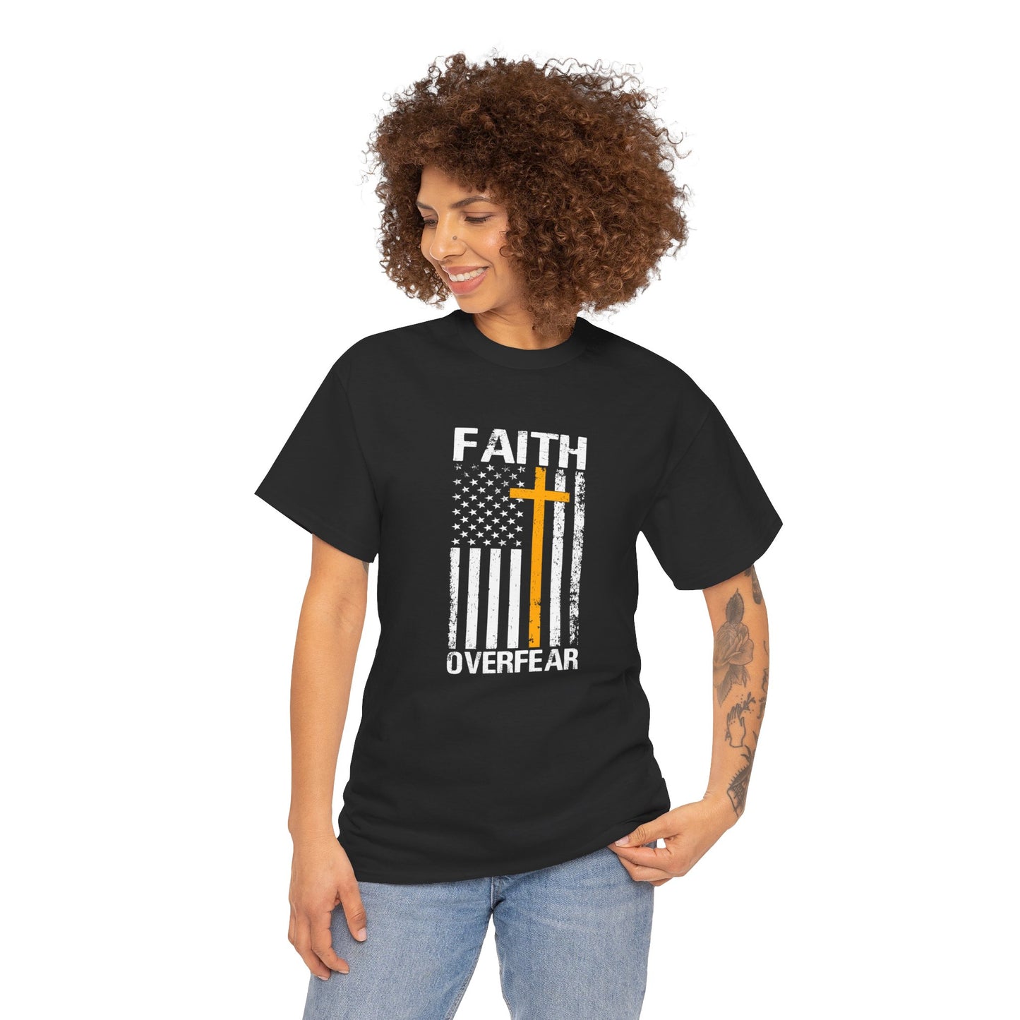 Unisex Cotton T-Shirt - Faith Over Fear