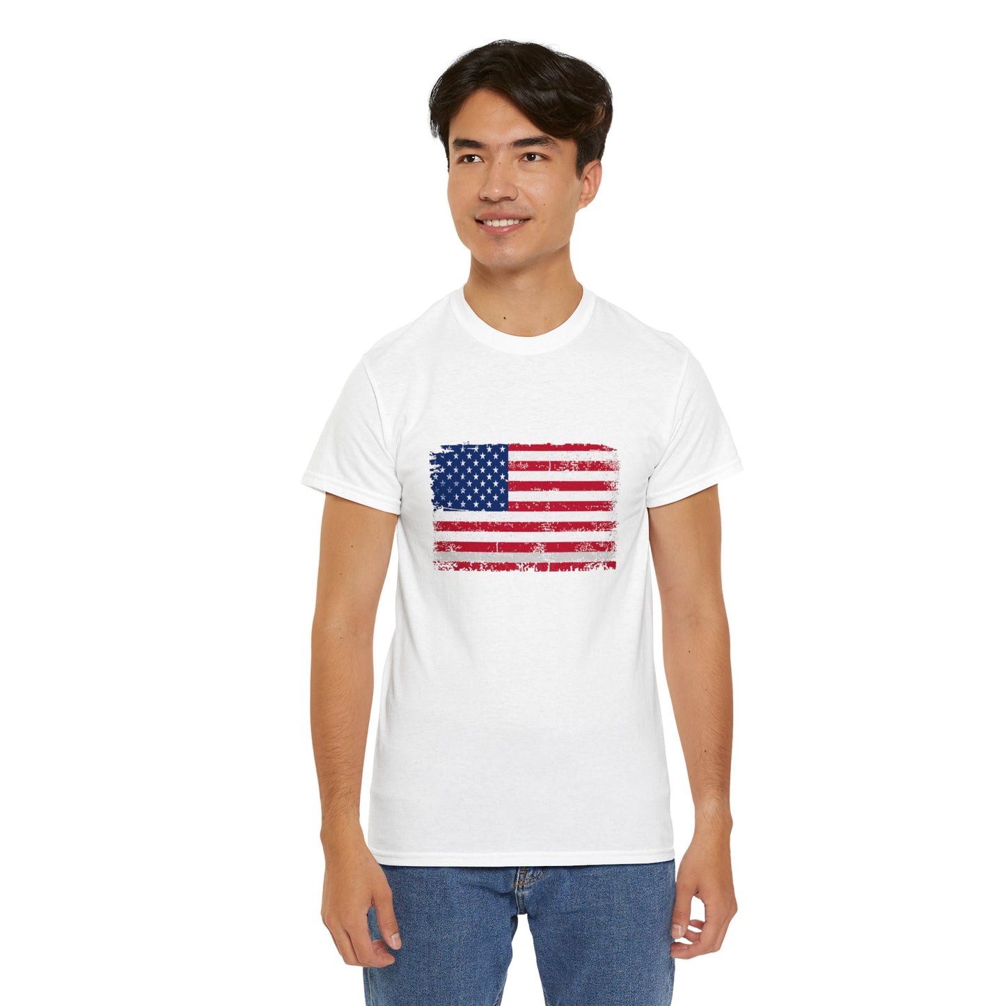 Unisex Cotton T-Shirt - United States Flag America