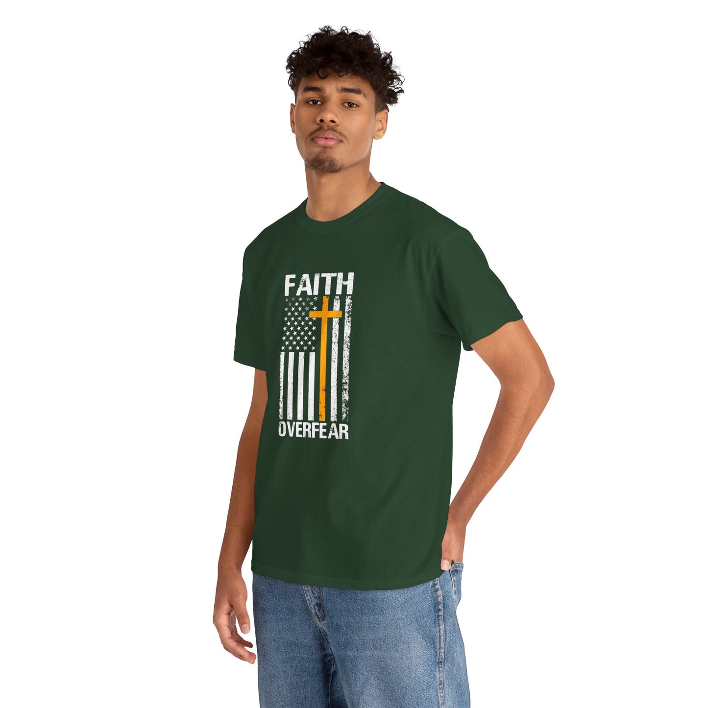 Unisex Cotton T-Shirt - Faith Over Fear